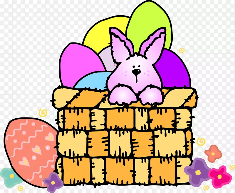 复活节兔子寻找复活节彩蛋夹艺术快乐复活节