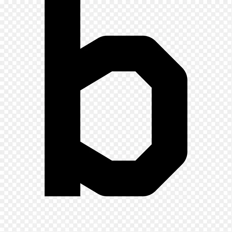 商标符号线-字母b