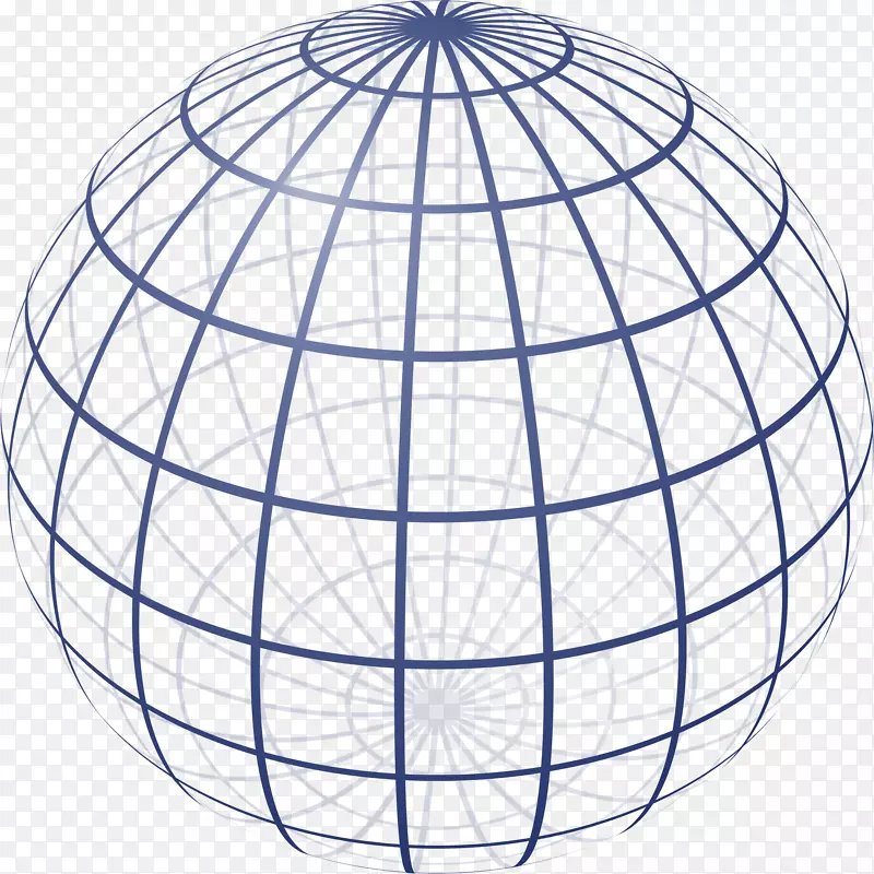 网站线框模型球体地球仪