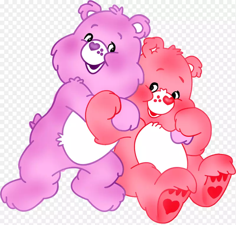 爱心熊欢呼熊爱一堆熊羞涩的心熊萤火虫