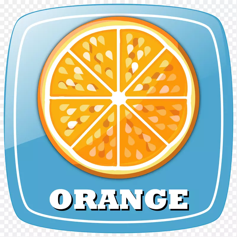 斜形平面设计语言-橙色