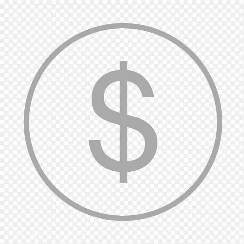 美元货币符号计算机图标美元标志美元硬币美元