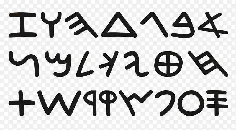 腓尼基字母表Pyrgi药片.字母表