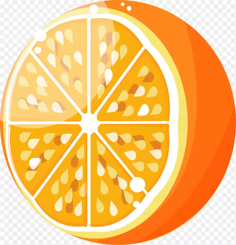 水果橙汁剪辑艺术-橙子水果