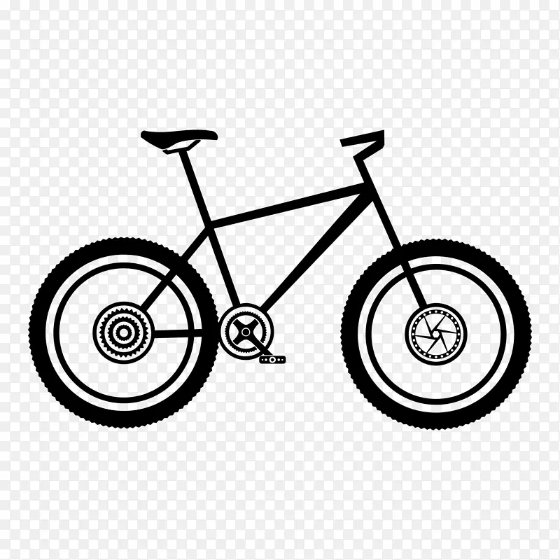自行车山地车自行车剪贴画-自行车