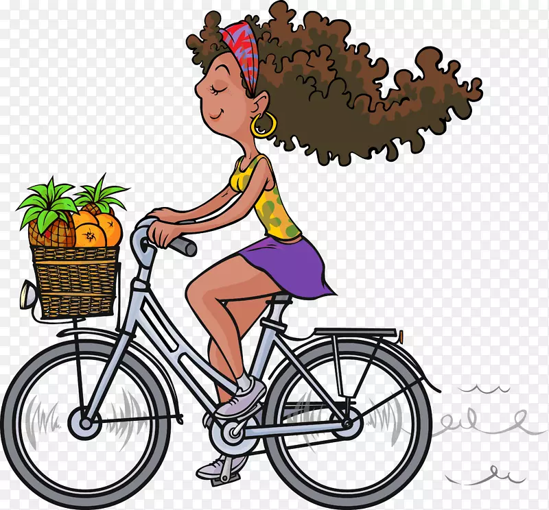 自行车卡通-自行车