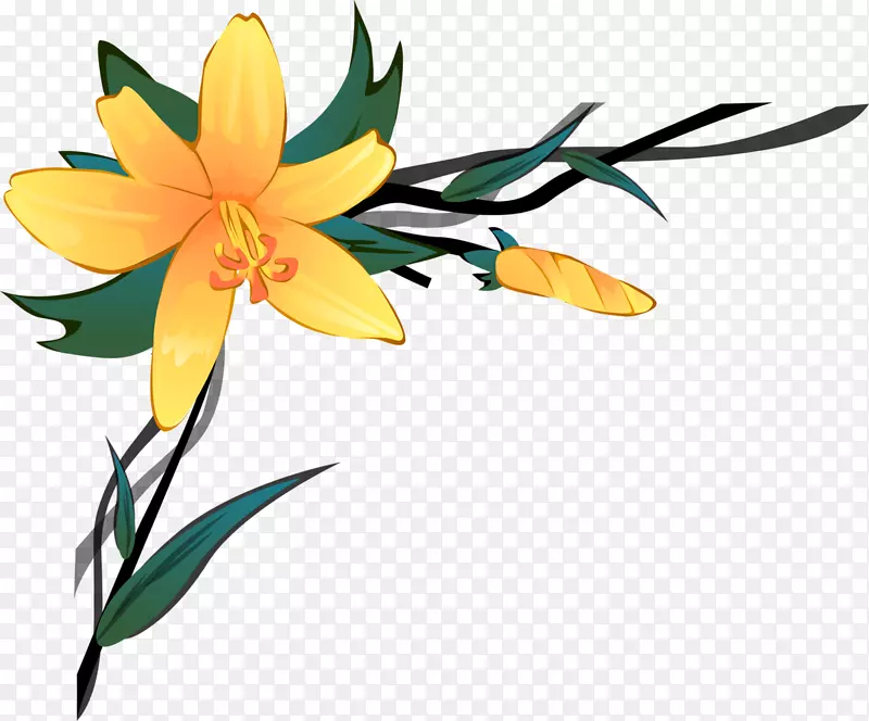 花卉剪贴画-花卉绘画