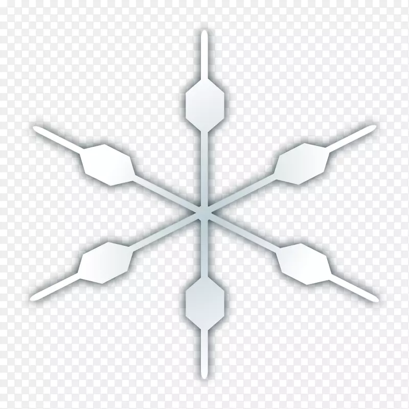 雪花冬季电脑图标剪贴画-雪花
