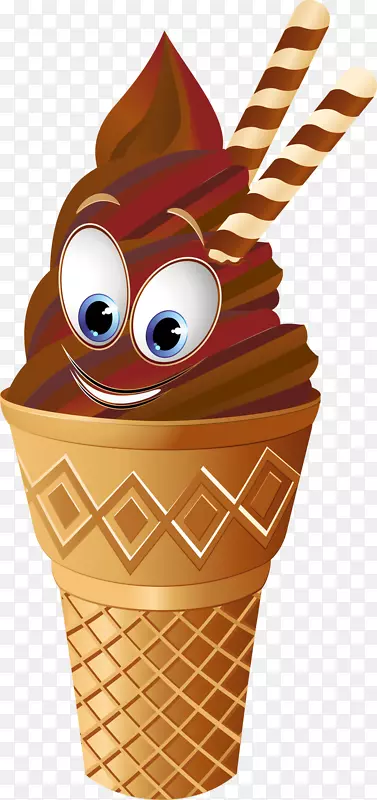冰淇淋圆锥形冰淇淋圣代冰淇淋