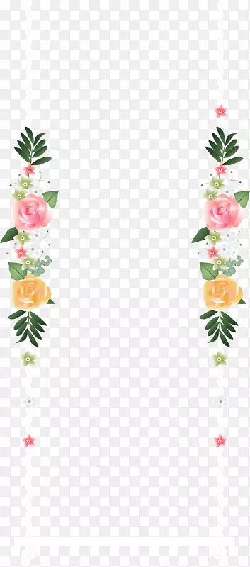 花卉设计婚礼剪贴画-秋千