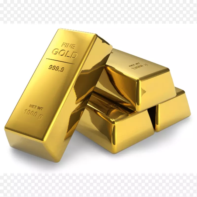 黄金作为投资金条-金币堆