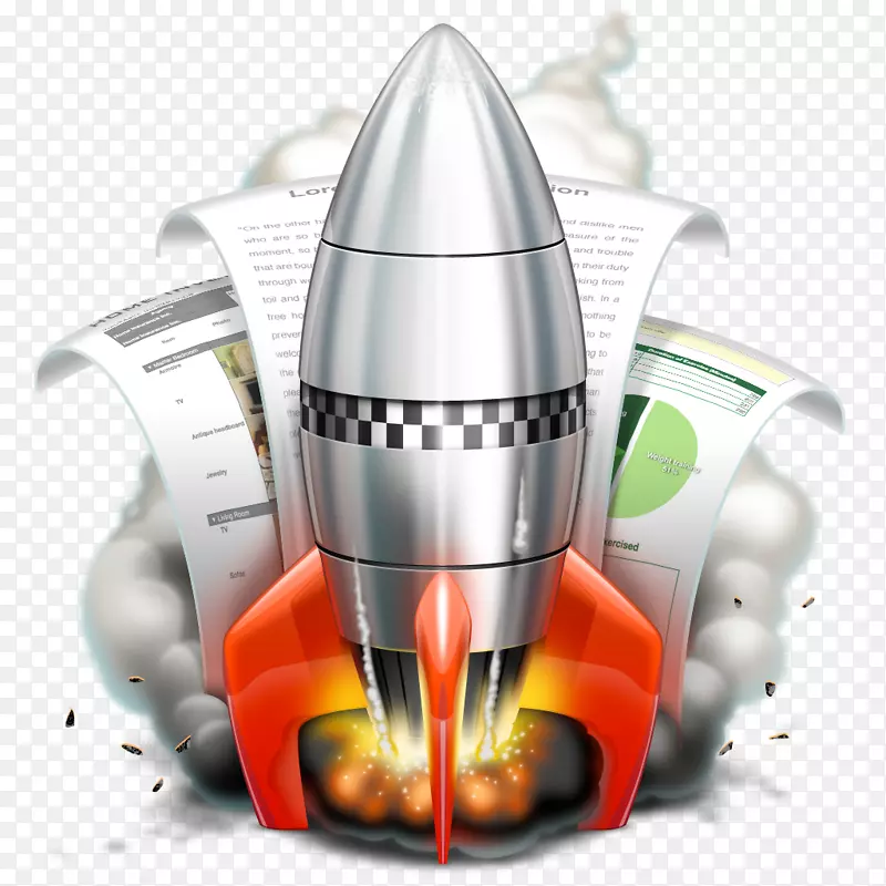 电脑图标设计MacOS-火箭
