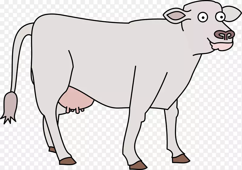 奶牛牛犊剪贴画-克拉拉贝尔牛