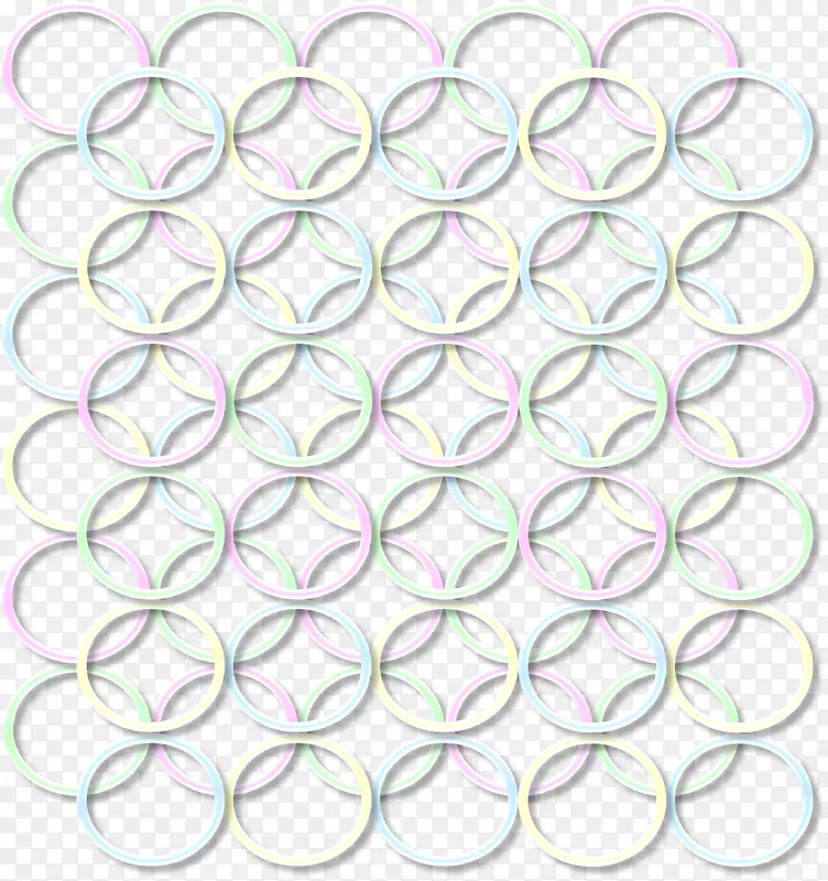 线状圆材料图案-三维圆