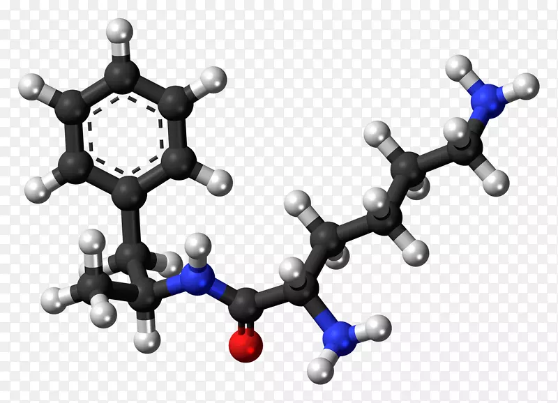 苯胺球棒模型吡啶化学分子