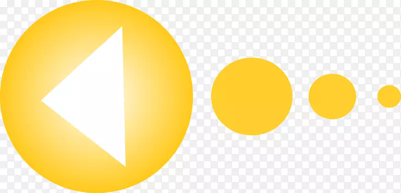 黄色圆圈电脑图标剪贴画向上箭头