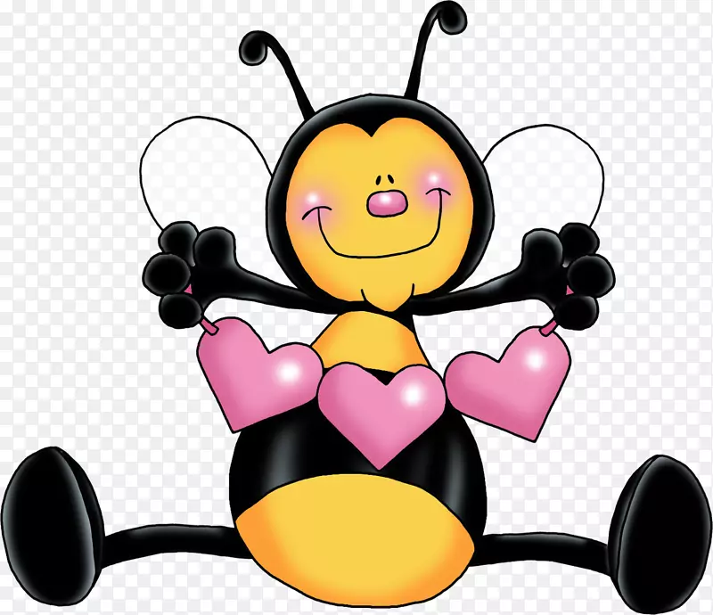 蜜蜂玛雅心脏夹艺术-蜜蜂