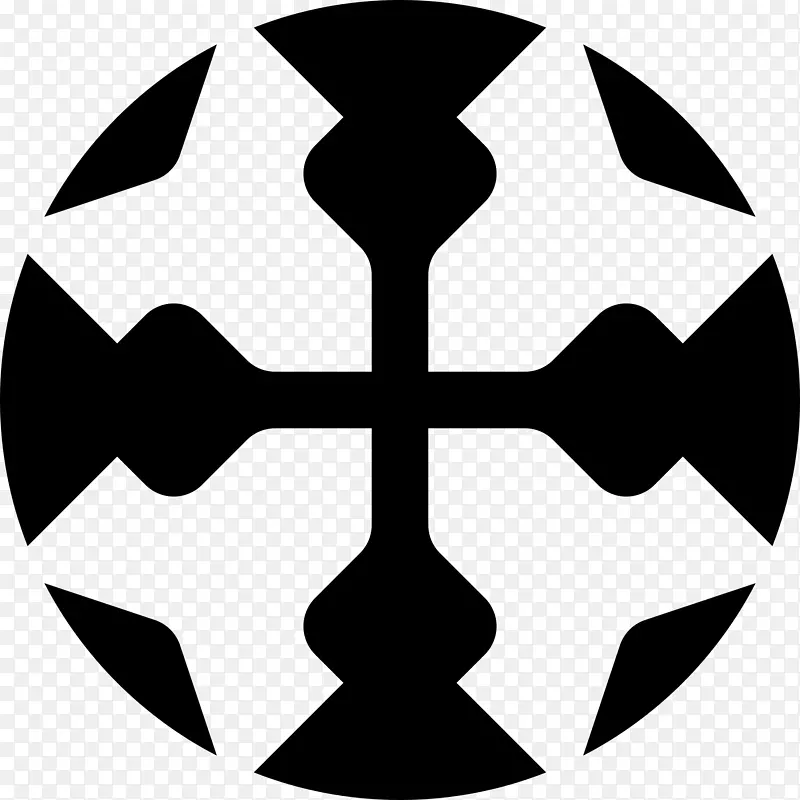 纹章符号剪贴画中的十字架.十字