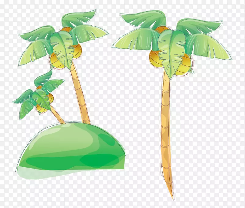 剪贴画-棕榈树