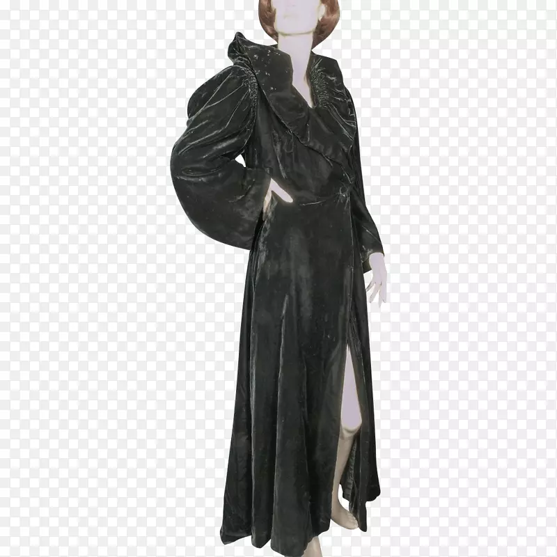 20世纪30年代的长袍，20世纪40年代的歌剧外套