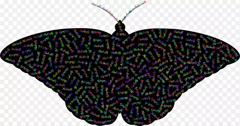 蝴蝶电脑图标剪贴画.排版