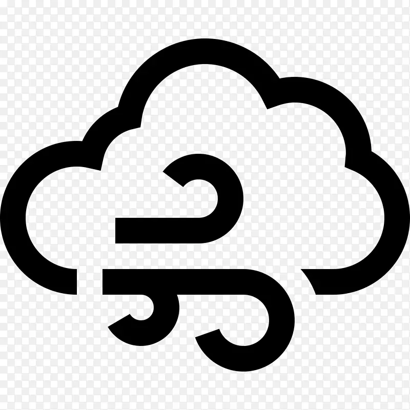 电脑图标下雨天气风字体天气