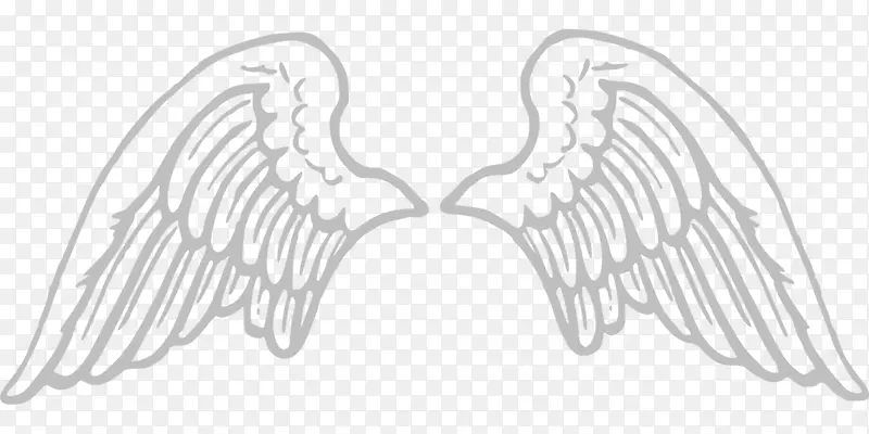 天使剪贴画-翅膀天使