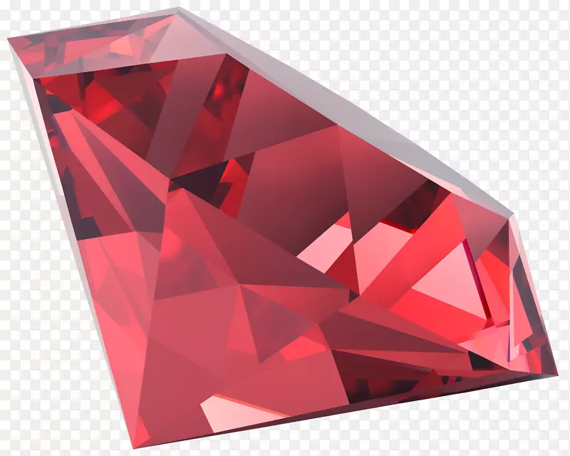 三角形长方形-红宝石