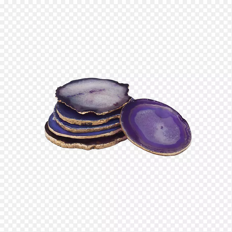 玛瑙紫水晶杯垫宝石杯垫