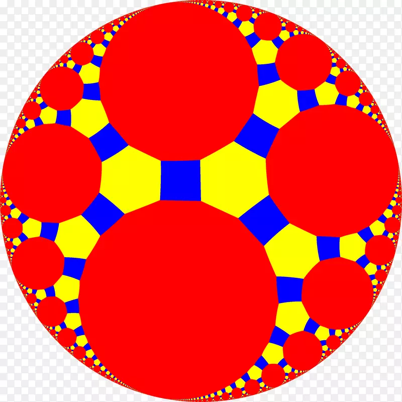在双曲平面几何中，角点直面均匀倾斜-7。