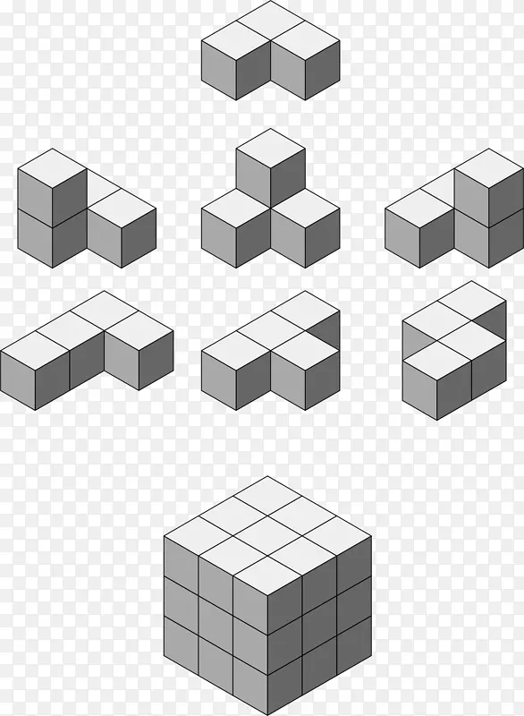 体立方体形状Necker立方体-立方体