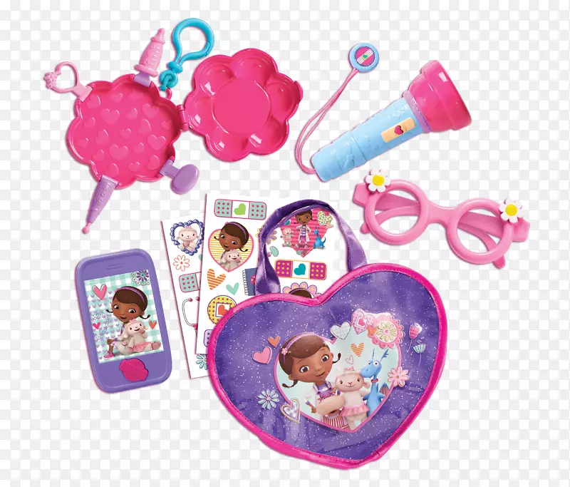玩具塑料沃尔特迪斯尼公司婴儿粉红mcStuffins