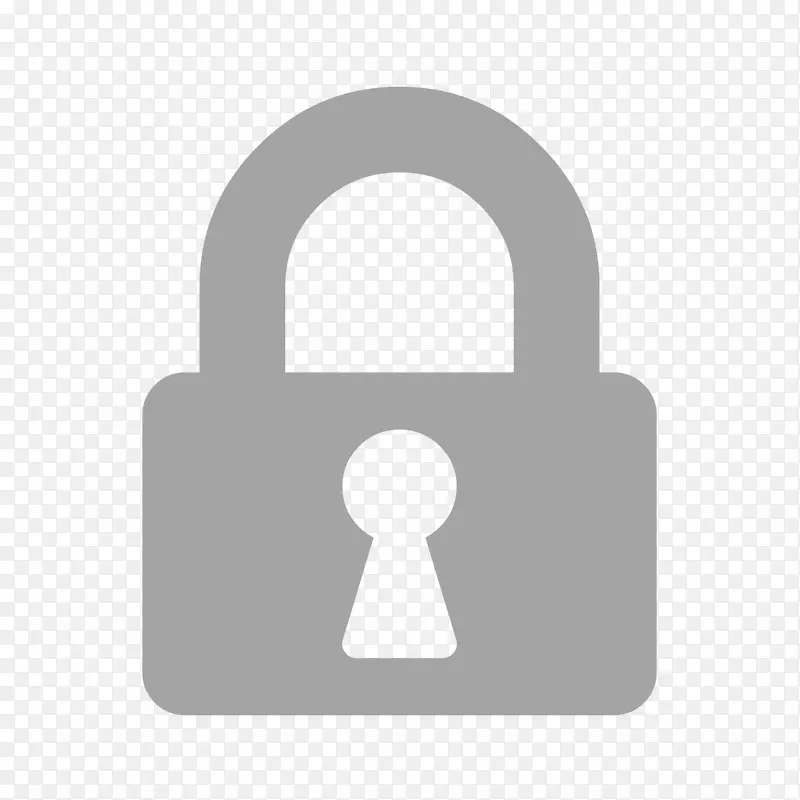 计算机图标锁定多因素认证字体可怕的安全密钥