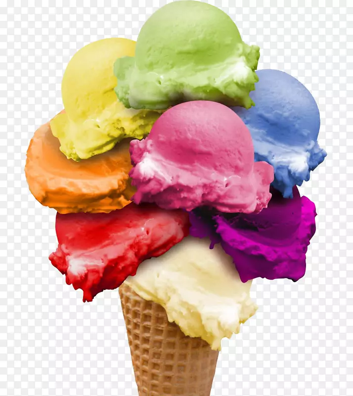 冰淇淋圆锥形冰淇淋店-冰淇淋