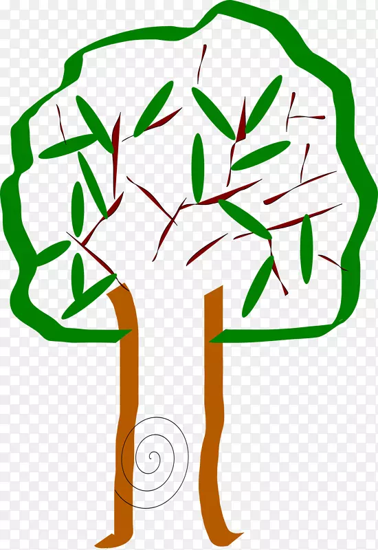枝条槟榔科叶夹艺术-树桩