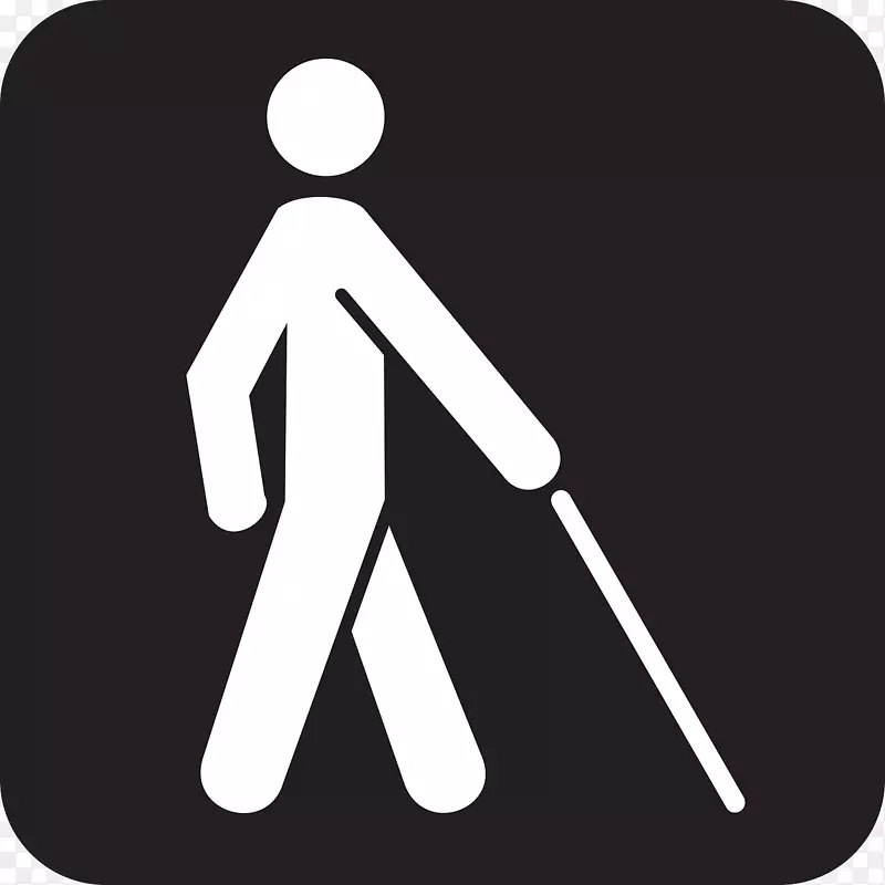 视力障碍残疾无障碍视力轮椅-拐杖