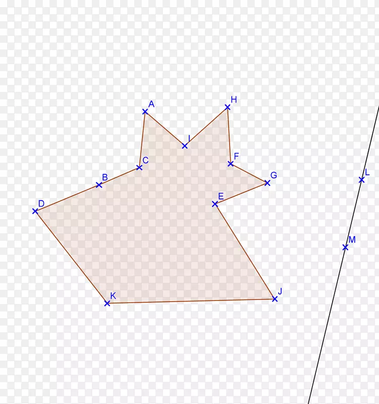 三角形线面积点-矩形