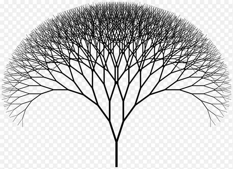 分形艺术分形树指数数学橄榄树