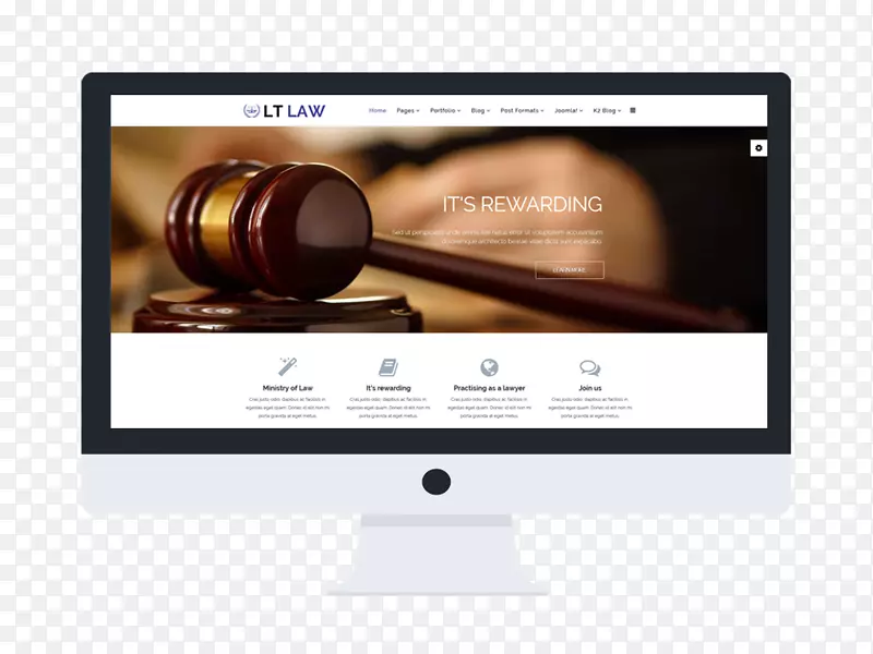 响应式网页设计网页模板系统Joomla-律师