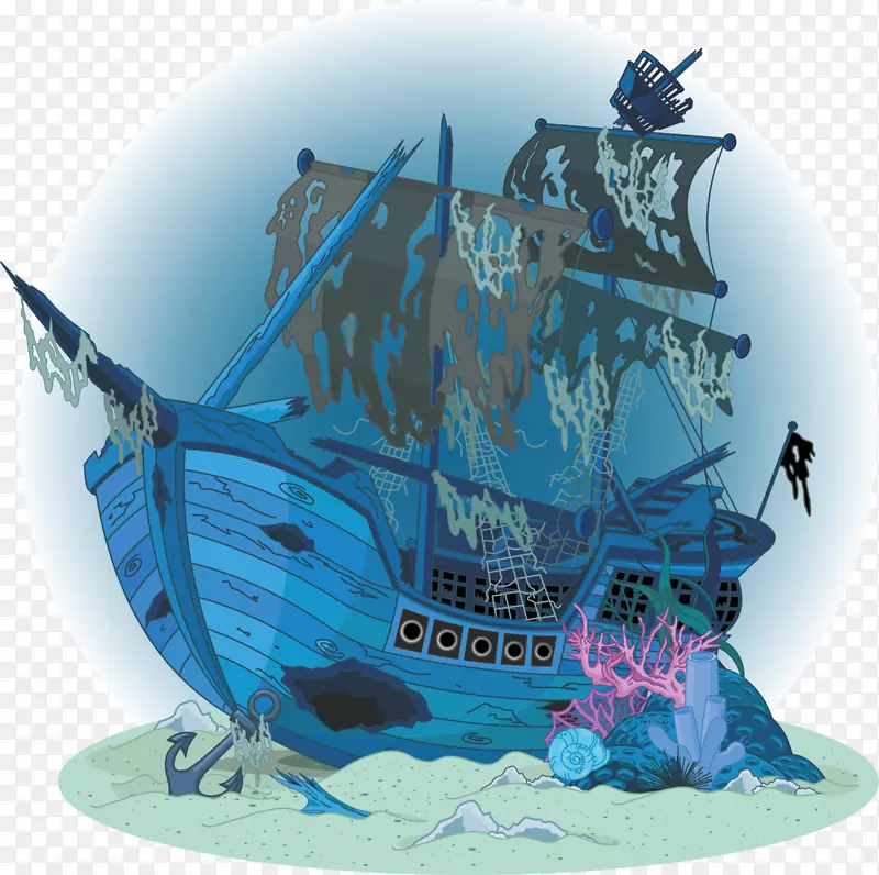 海难版税-免费绘画剪贴画-船