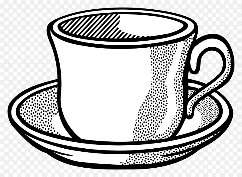 茶杯茶碟夹艺术茶杯