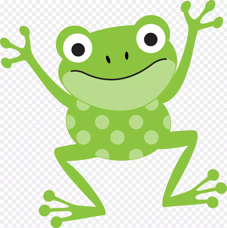 树蛙绘画剪贴画-两栖动物