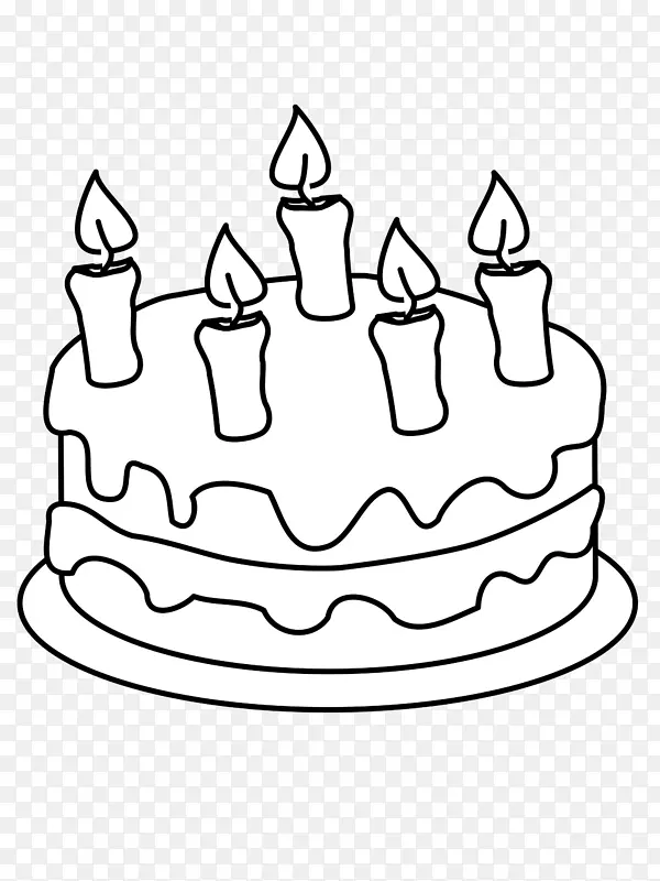 生日蛋糕纸杯蛋糕婚礼蛋糕着色书-生日蛋糕