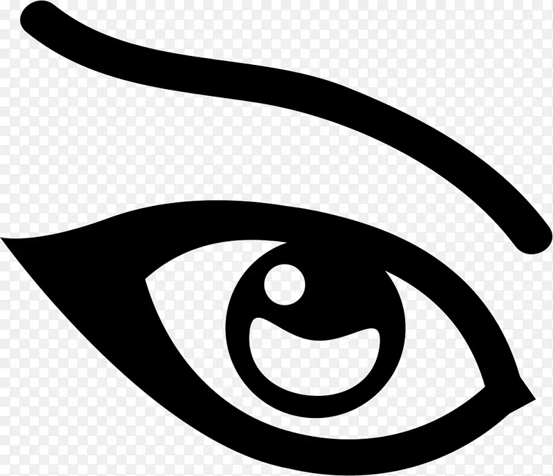 眼线电脑图标化妆品眼睑眼球