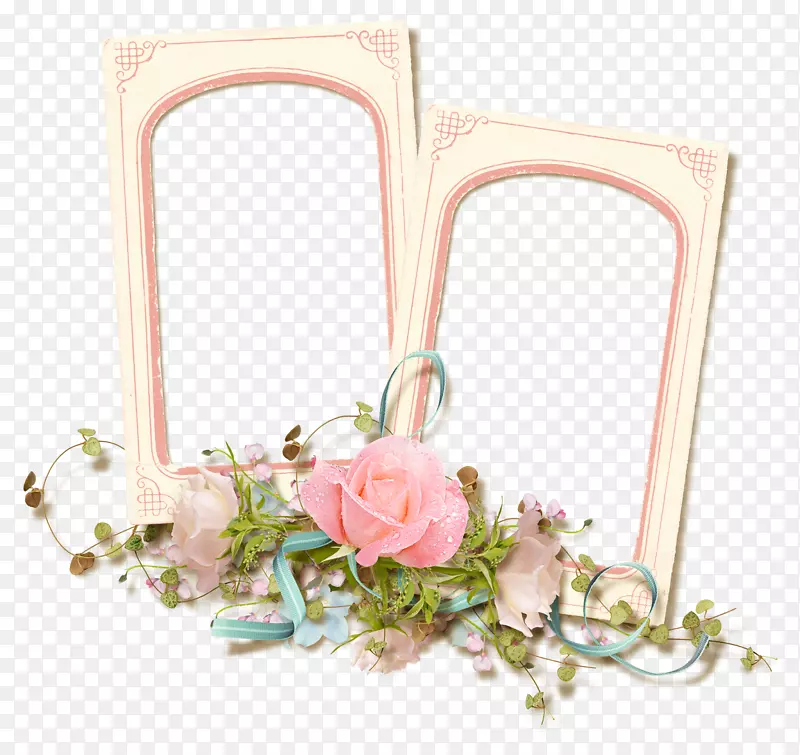 相框花园玫瑰花粉红色爱情框架
