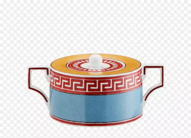 餐具，陶瓷杯，茶壶，陶瓷，糖碗