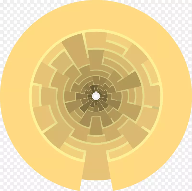 计算机图标符号迷宫.圆形