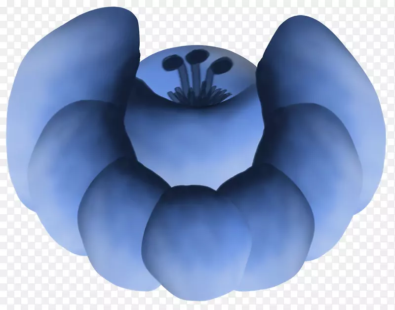 格谢尔绘画剪贴画-蓝色花