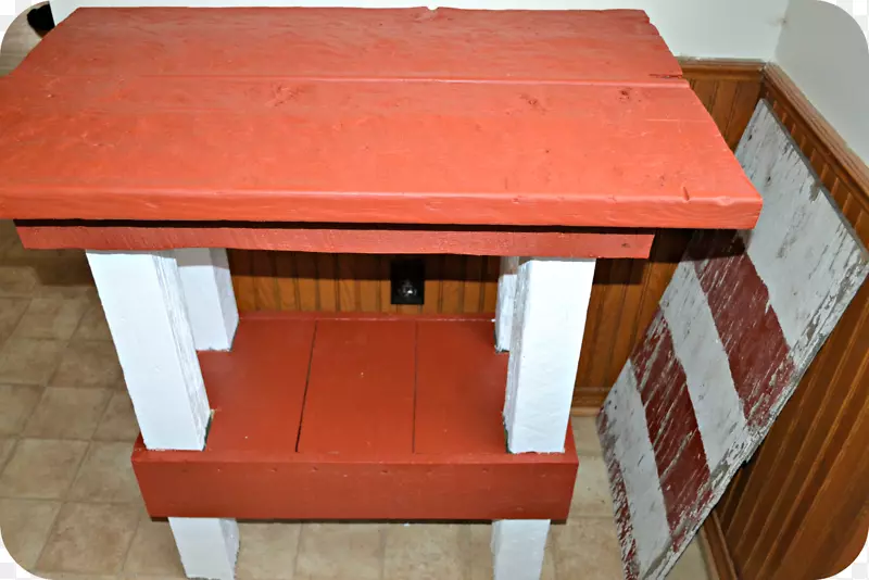 家具木材染色桌-木箱