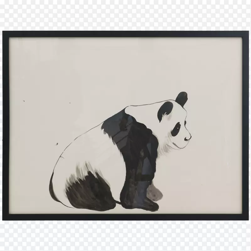 猫熊大熊猫食肉动物熊猫水彩